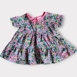 Hanna Anderson Print Dress Organic Cotton Baby Girls Size 3-6 Months